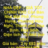 NHÀ ĐẸP – GIÁ TỐT - CHÍNH CHỦ Cần Bán Nhà Mặt Phố Phường Hữu Nghị, TP Hòa Bình